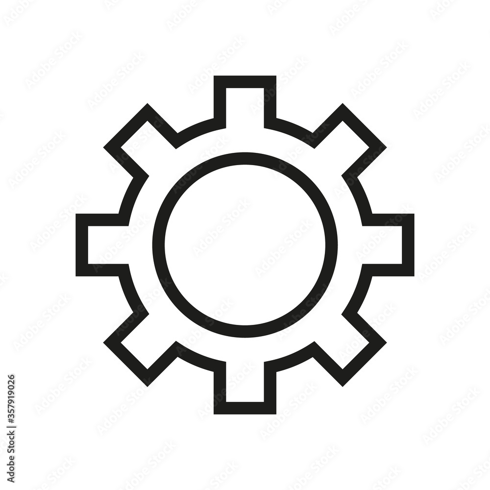 gear icon. gear vector design
