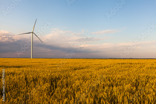 Turbine Green Energy Electricity Technology Concept photo
