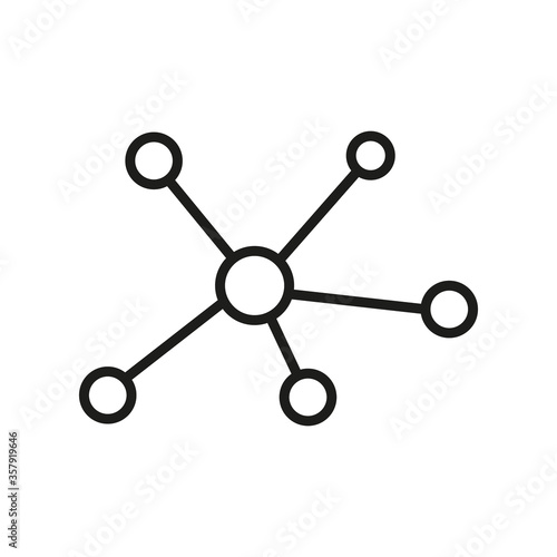 molecule icon. molecule vector design