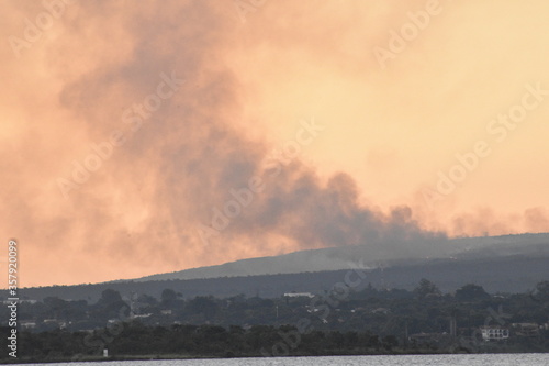 Fire in the mountains