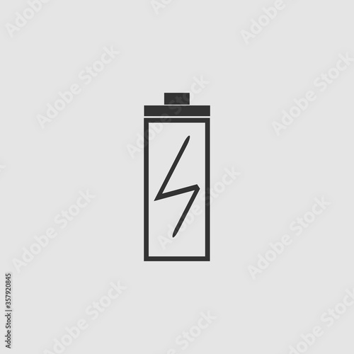 Battery Charging icon flat.