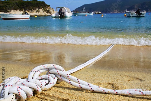 rope on the beach photo