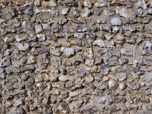 A stone of wall in the north of France.