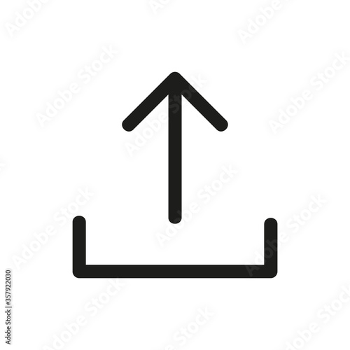 upload icon. upload vector design