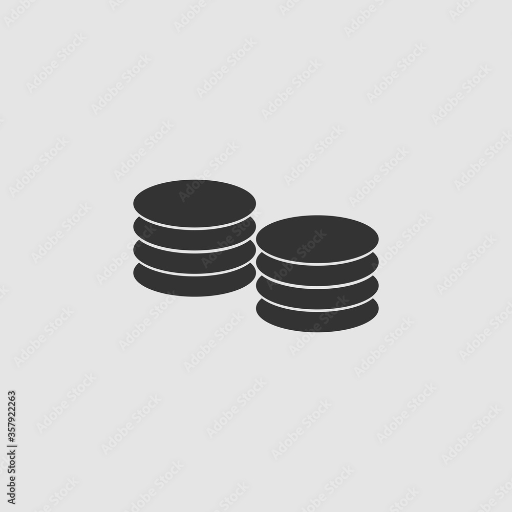 Penny icon flat. Penny icon flat.