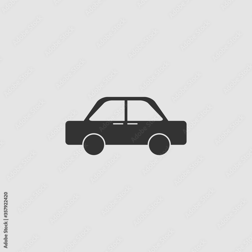 Car icon flat.