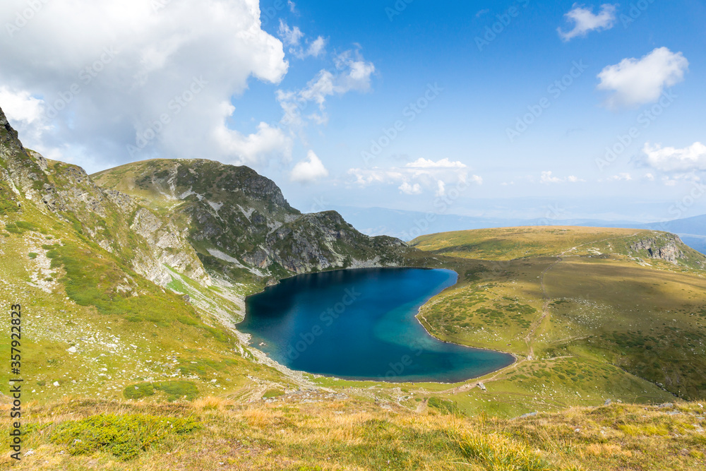 Fototapeta premium Landscape with The Kidney Lake, Rila Mountain, Bulgaria