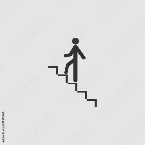 Go down up icon flat.