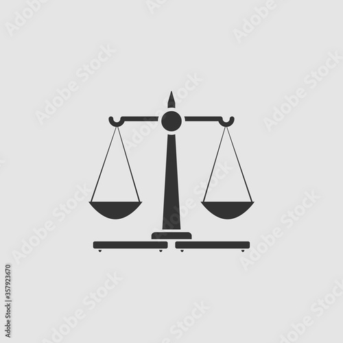 Justice Scales icon flat
