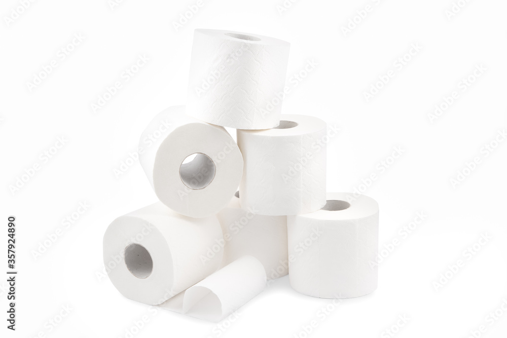 Roll of toilet paper, tissue for use in the toilet room, used for cleaning the dirt in the bathroom isolated on the white background. Roll of toilet paper, tissue for use in the toilet room, used for cleaning the dirt in the bathroom isolated on the white background.