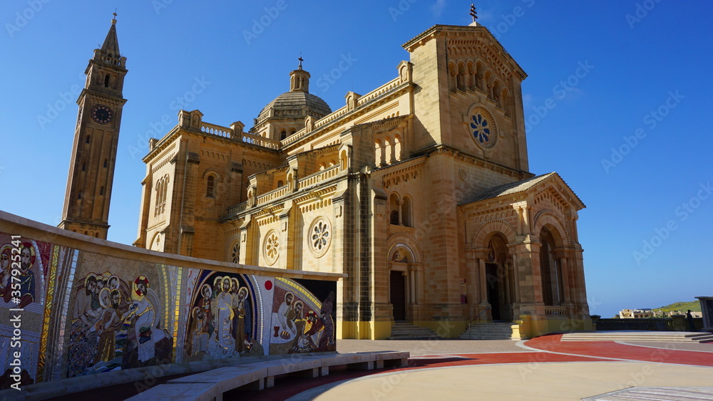 the Basilika ta Pinu in Gharb on the island Gozo in Malta, March