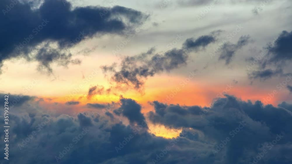 Lockdown time lapse shot of clouds moving from right to left at sunset - Crescent Beach, Canada Lockdown time lapse shot of clouds moving from right to left at sunset - Crescent Beach, Canada