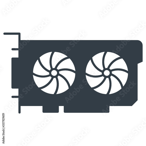 Video Graphic Gpu Cards Vector icon design 
