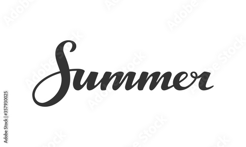 Summer vector hand drawn lettering