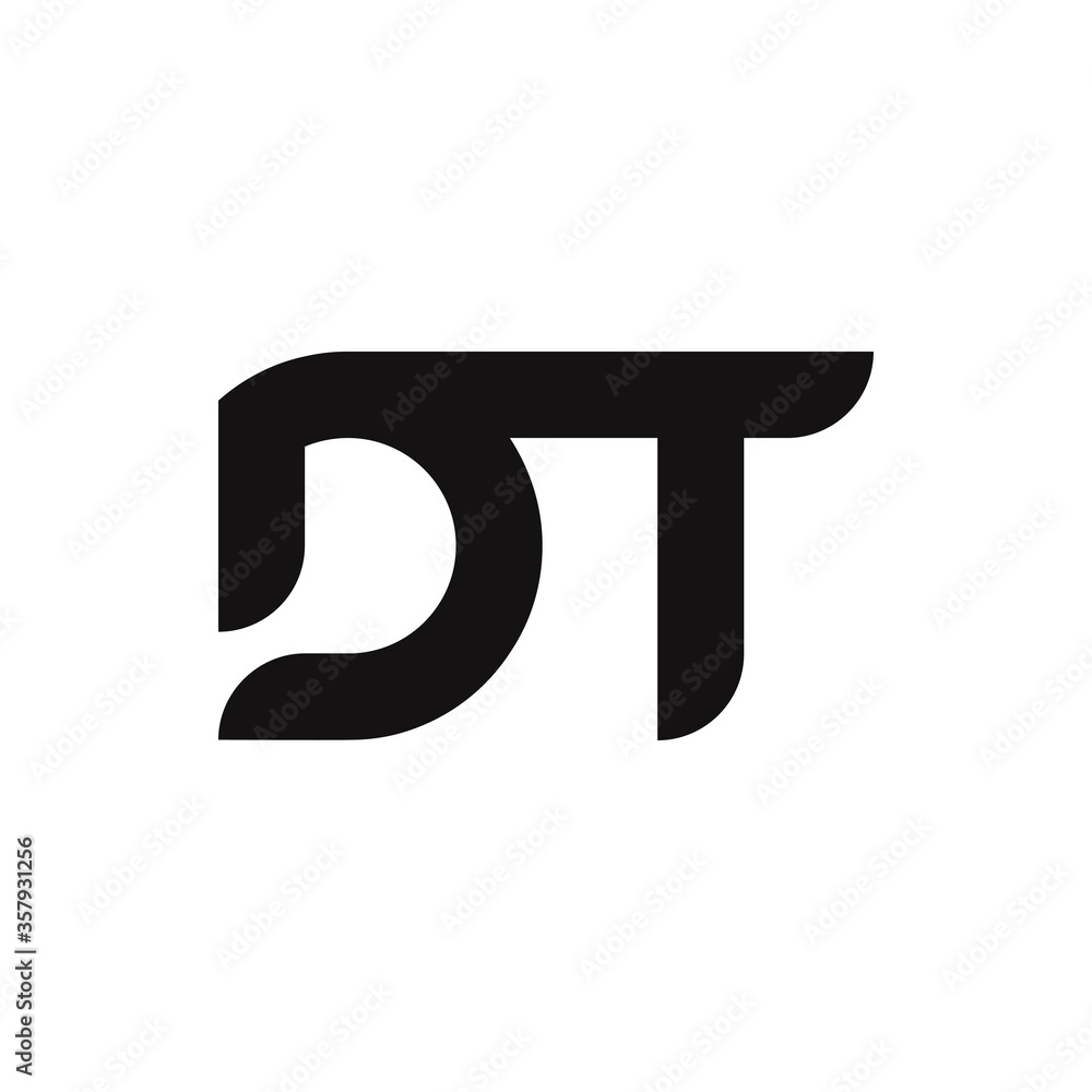 DT Letter Logo Design With Simple style DT Letter Logo Design With Simple style