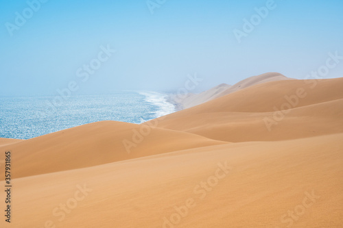 Sand dunes at Sandwich Harbour, Namibia