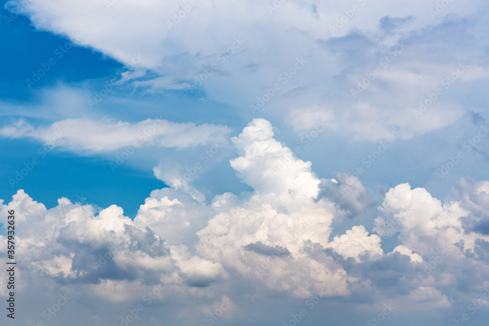 Beautiful clouds on a background of blue sky Beautiful clouds on a background of blue sky