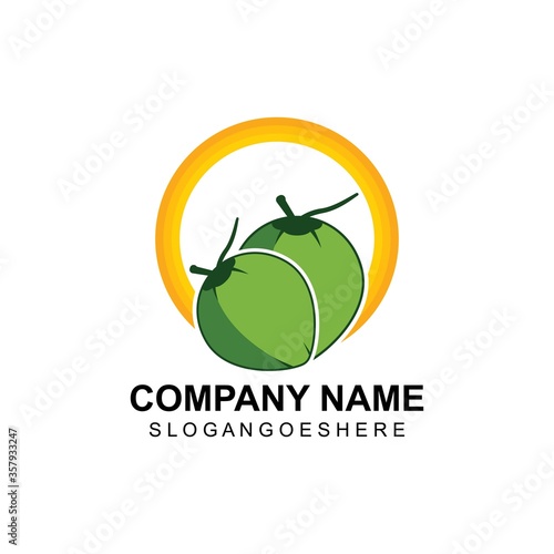Creative modern coconut sign logo design template. Oil, Fresh, Fruit, Spa, Beauty, Summer