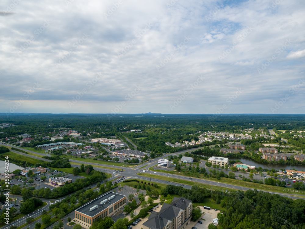 Aerial view of Sterling, Loudoun County, Virginia.