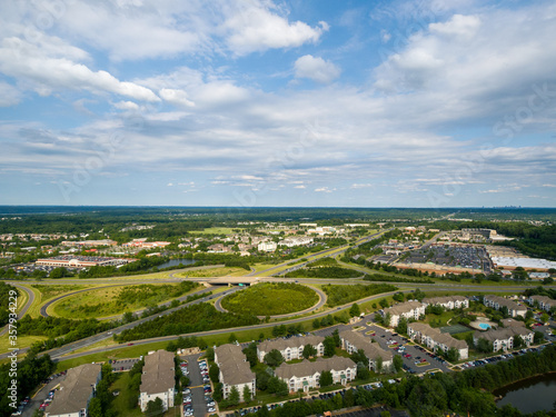 Aerial view of Sterling, Loudoun County, Virginia.