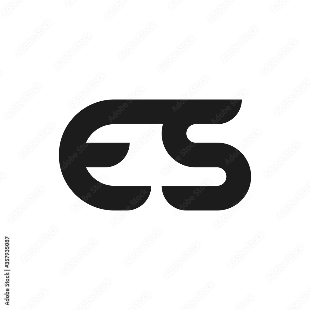 ES Letter Logo Design With Simple style ES Letter Logo Design With Simple style