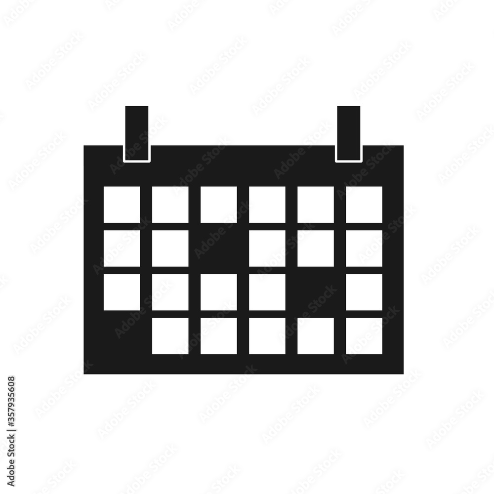 Flat calendar Icon. Calendar on the wall. Vector illustration. Flat calendar Icon. Calendar on the wall. Vector illustration.