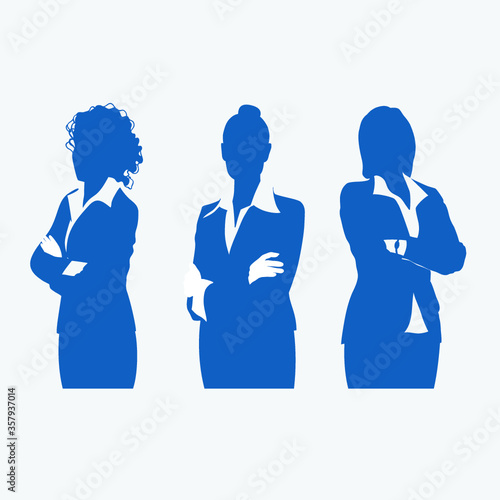 business woman silhouette
