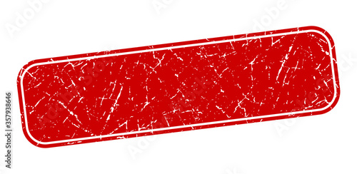 blank stamp. blank square grungy red sign.