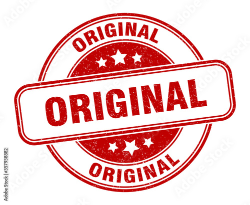 original stamp. original round grunge sign. label