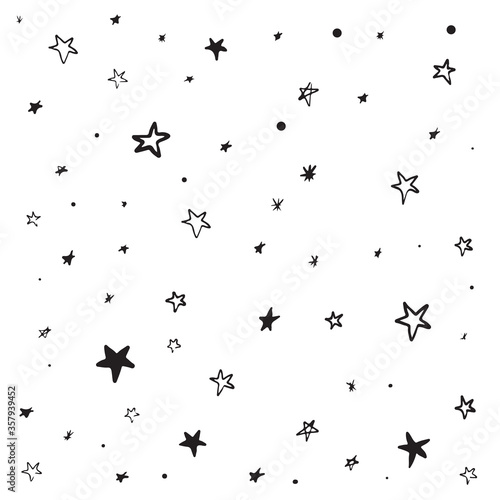 Modern Geometric Star Pattern. Vector Star Pattern Background