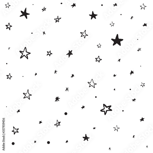 Modern Geometric Star Pattern. Vector Star Pattern Background