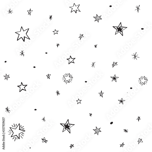 Modern Geometric Star Pattern. Vector Star Pattern Background © Selma