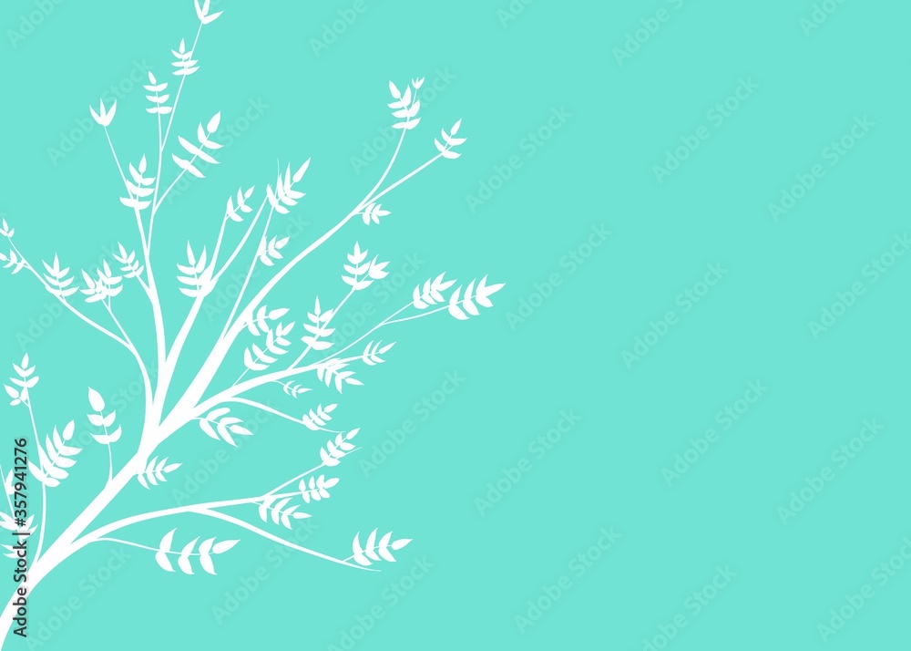 abstract floral background branch leaves illustration abstract floral background branch leaves illustration