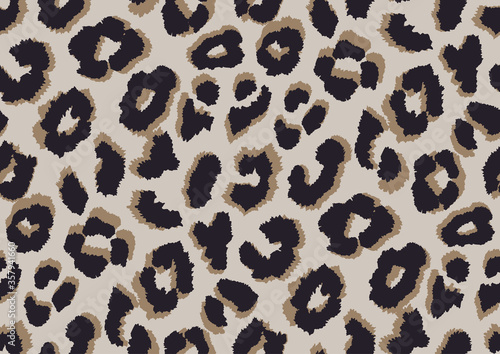 Bold abstracted leopard skin seamless pattern design. Jaguar, leopard, cheetah, panther animal print. Seamless camouflage