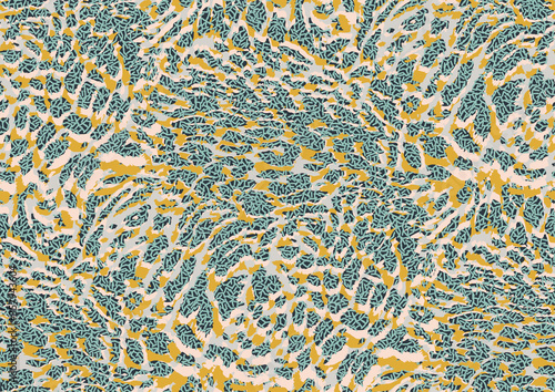Bold abstracted leopard skin seamless pattern design. Jaguar, leopard, cheetah, panther animal print. Seamless camouflage