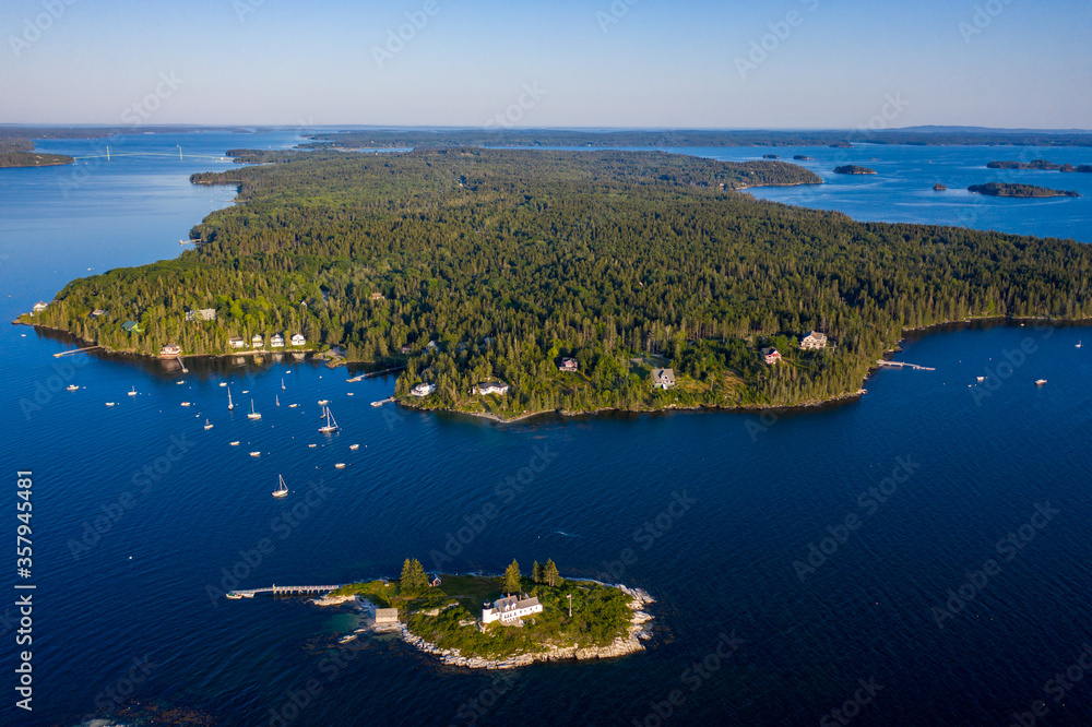 Maine Islands in summer