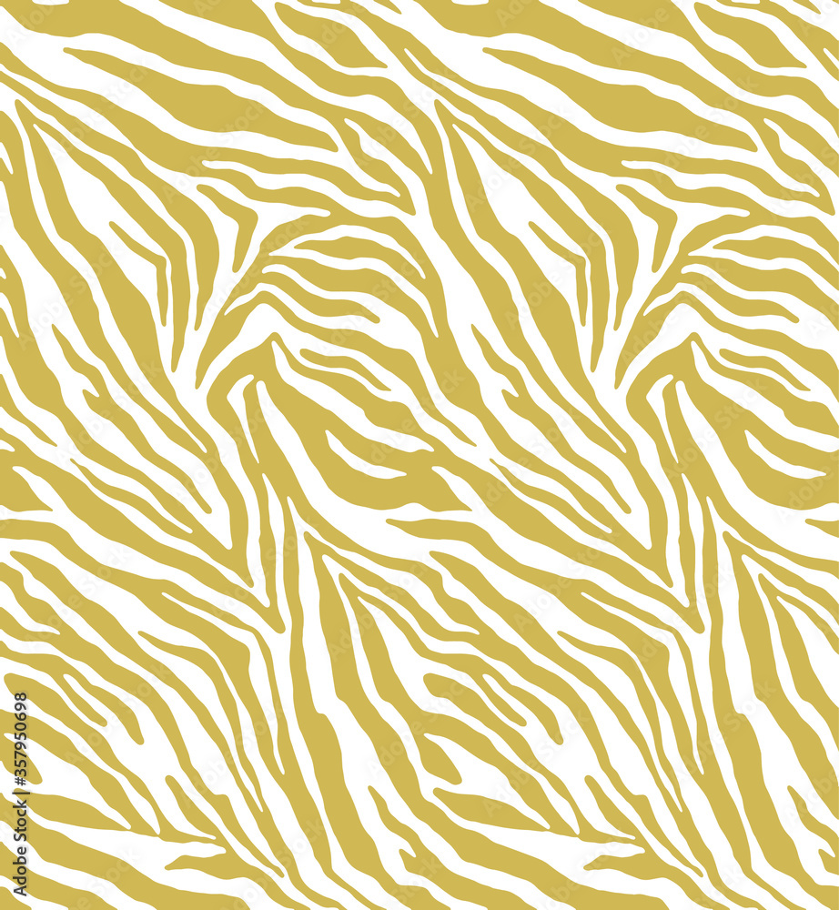 Seamless zebra pattern, animal print. - obrazy, fototapety, plakaty 