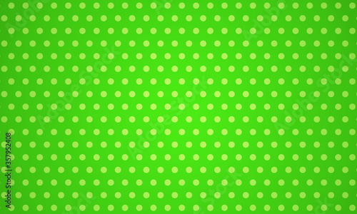 Dots background, pop art illustration, comic style, green