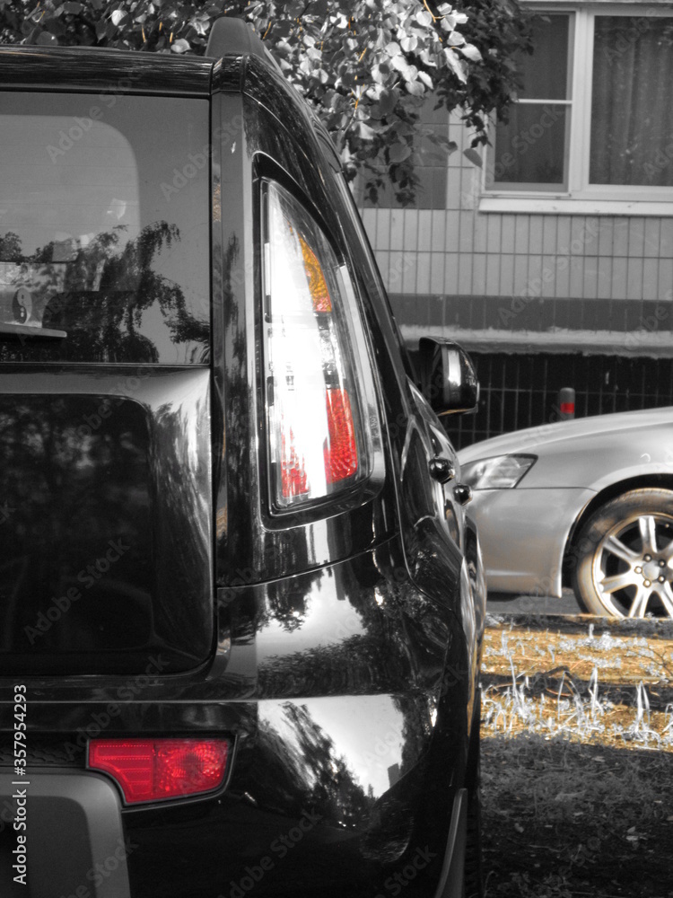 Fototapeta premium car in the rain