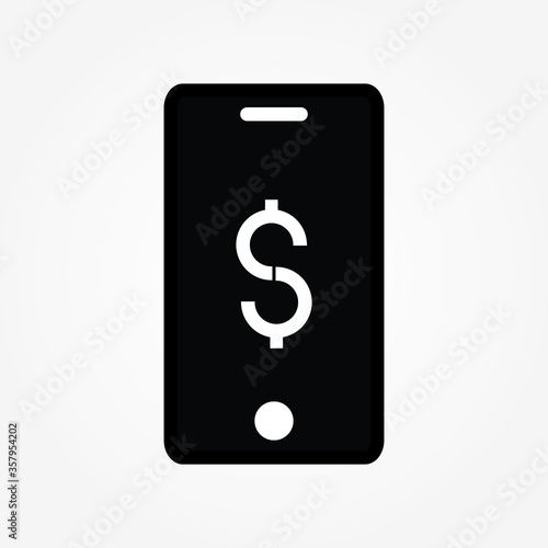 mobile banking icon vector illustration   © suldev