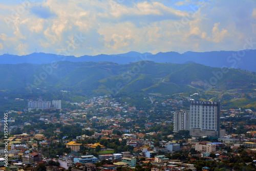 Cebu city overview in Cebu, Philippines