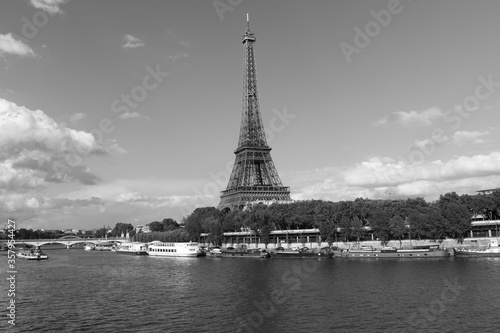 Eiffel Tower across Seine River