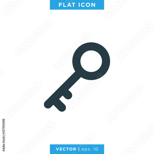 Key Icon Vector Logo Design Template.