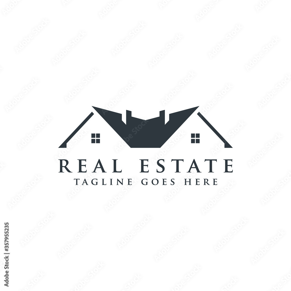 Real estate logo design template