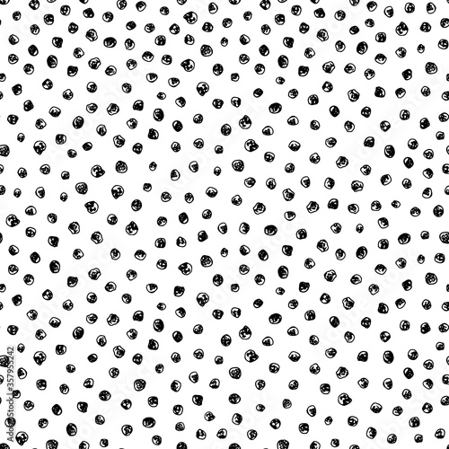 Hand drawn sketch style peppercorn seamless pattern. Vector background.  photo