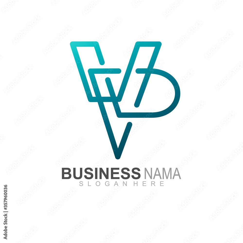 letter v and p logo with line design vector letter v and p logo with line design vector