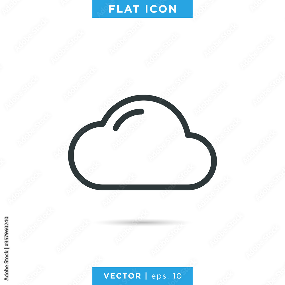Cloud icon design template. Editable stroke Cloud icon design template. Editable stroke