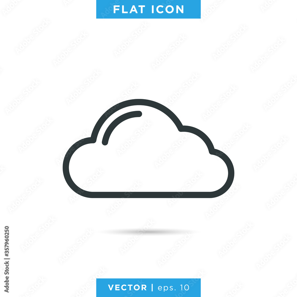 Cloud icon design template. Editable stroke Cloud icon design template. Editable stroke