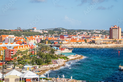 The Colorful Buildings Along The Shoreline of Otrabanda and Punda in Willemstad, Curaçao