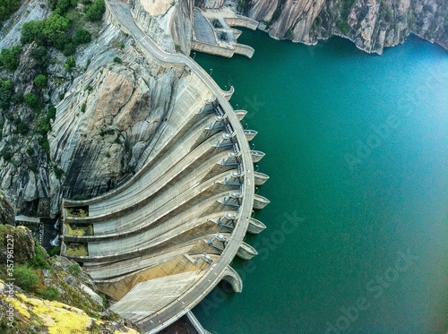 the AldeadÃ¡vila Dam on the Duero River which is the border between Spain and Portugal